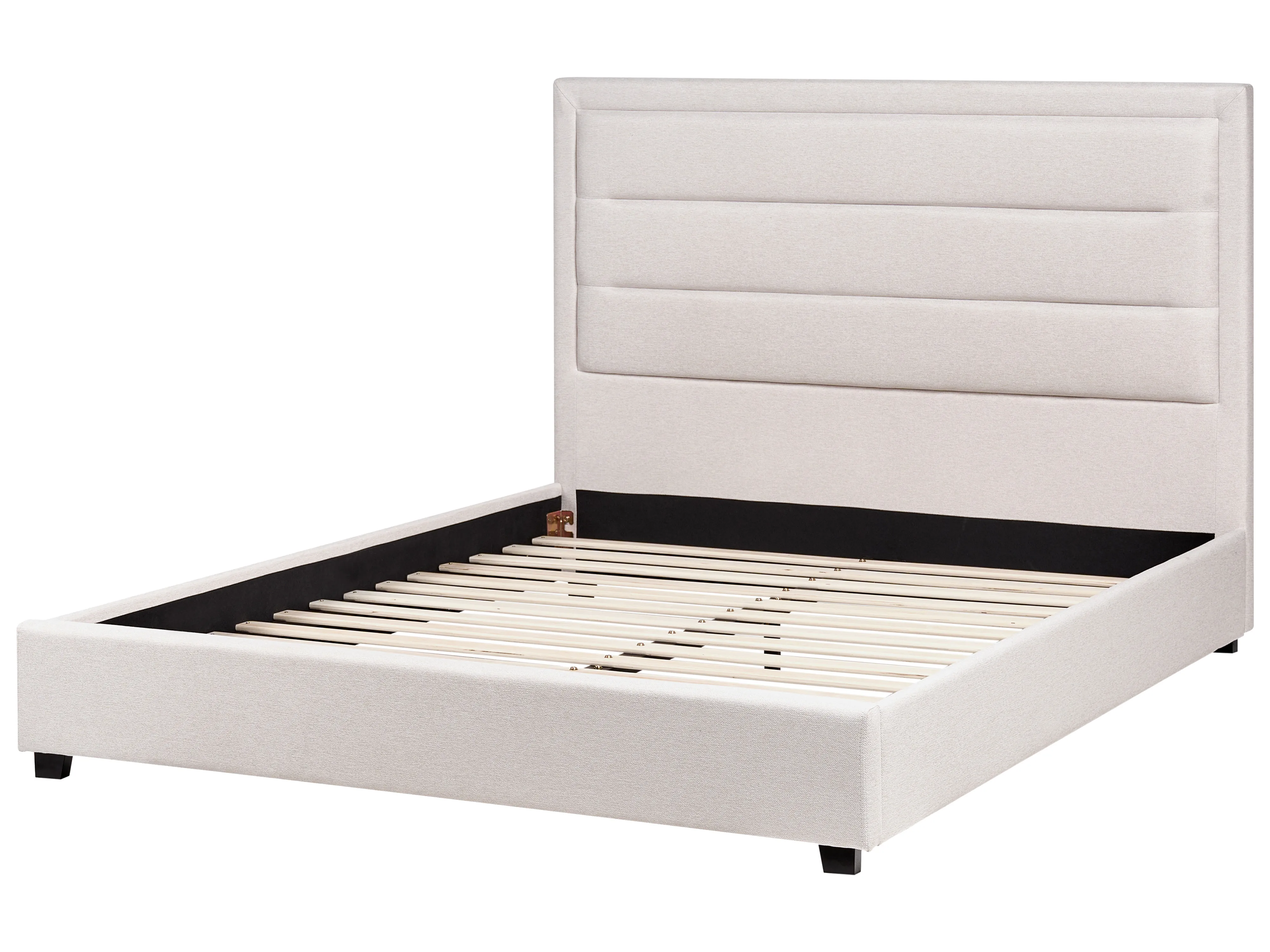 Bed Stof ROUEN 140 x 200 cm Lichtbeige