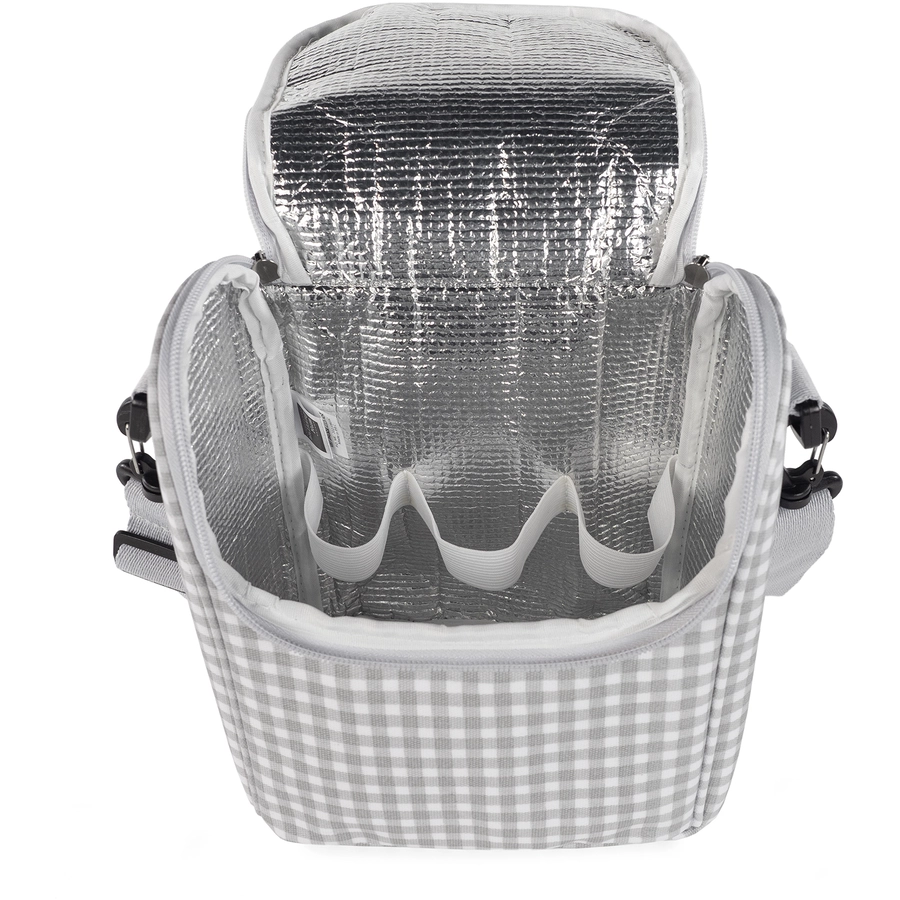Walking Mum Thermotasche I Love Vichy grau