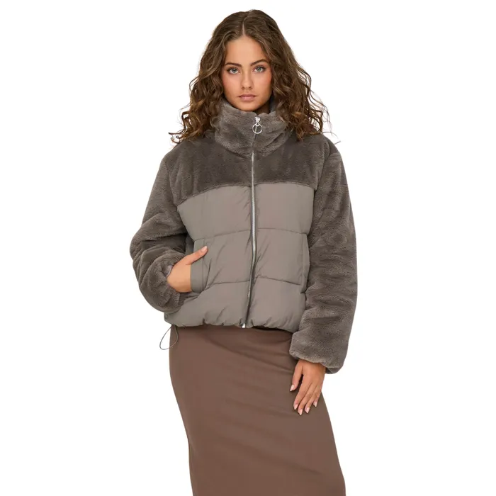 Only Wanja Fur Puffer Winterjas Dames