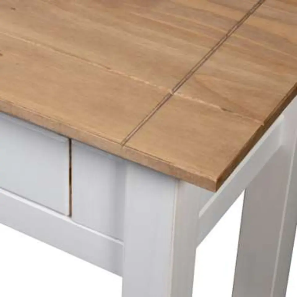 vidaXL - Wandtafel - Wit - Grenenhout