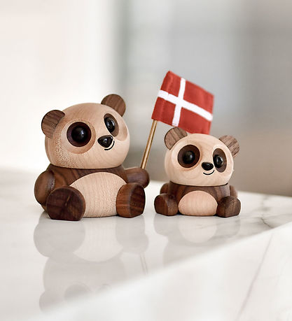 Fablewood Panda - Pom Pom - 6 cm - Natur