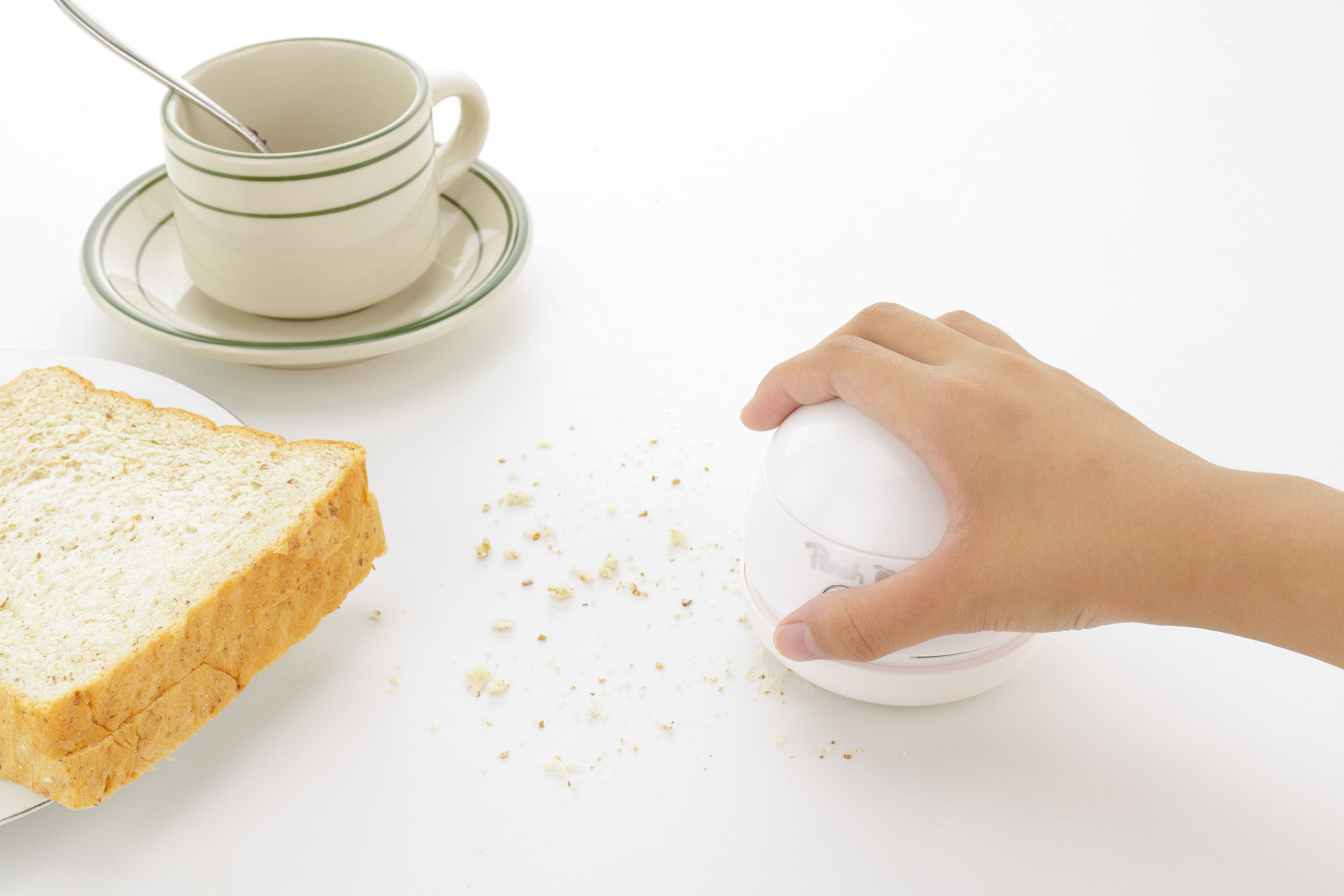 Peach PA131 Mini Staubsauger | Betrieb über USB Kabel | hohe Saugkraft | weiss | PA131-WH