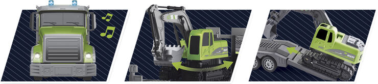 Legetøj R/C EXCAVATOR TRUCK 1:12