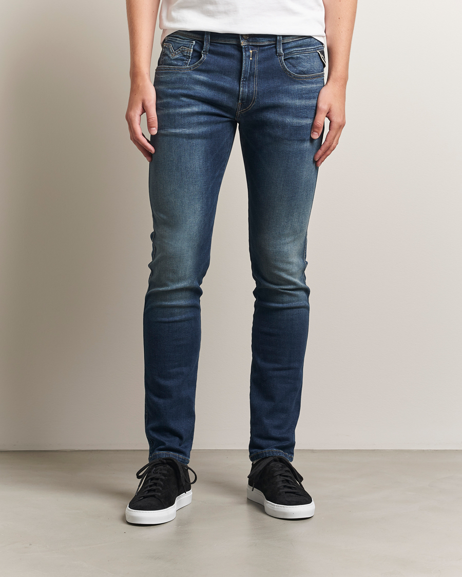 Replay Anbass Hyperflex Dust Jeans Dark Blue