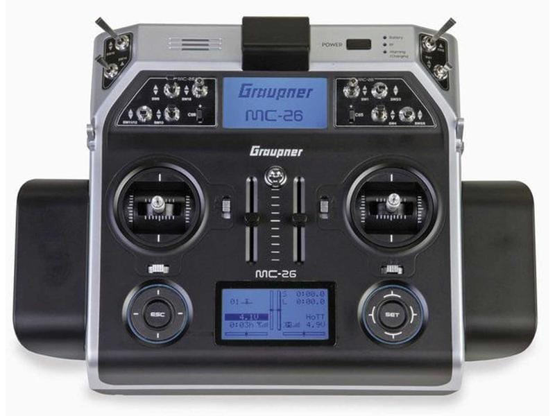 Graupner Fernsteuerung mc-26 16 Kanal, 2.4 GHz HoTT Pultsender mit Graupner HoTT Technologie