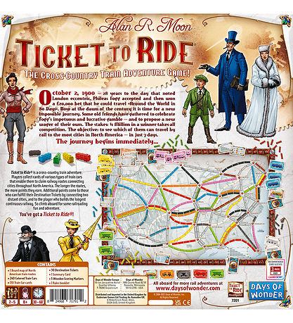 Ticket to Ride Brettspiele - USA - Nordic