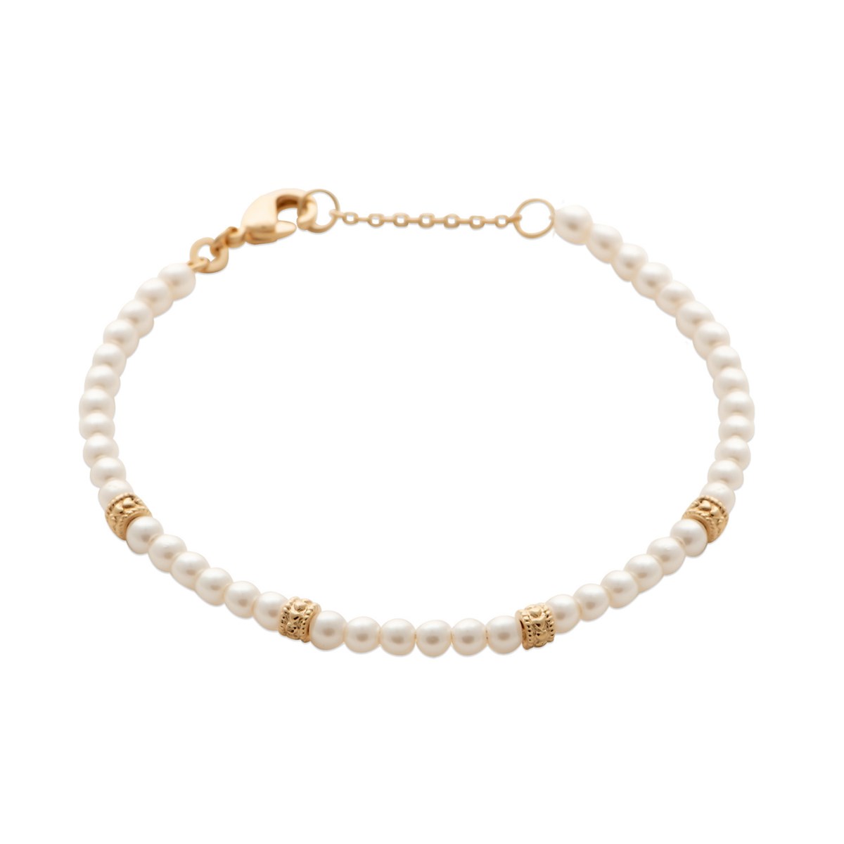 Bracelet Brillaxis perle et plaqué or