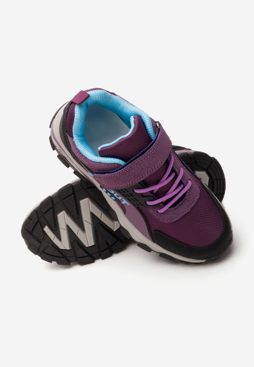 Baskets pour garçons mauves Waffle