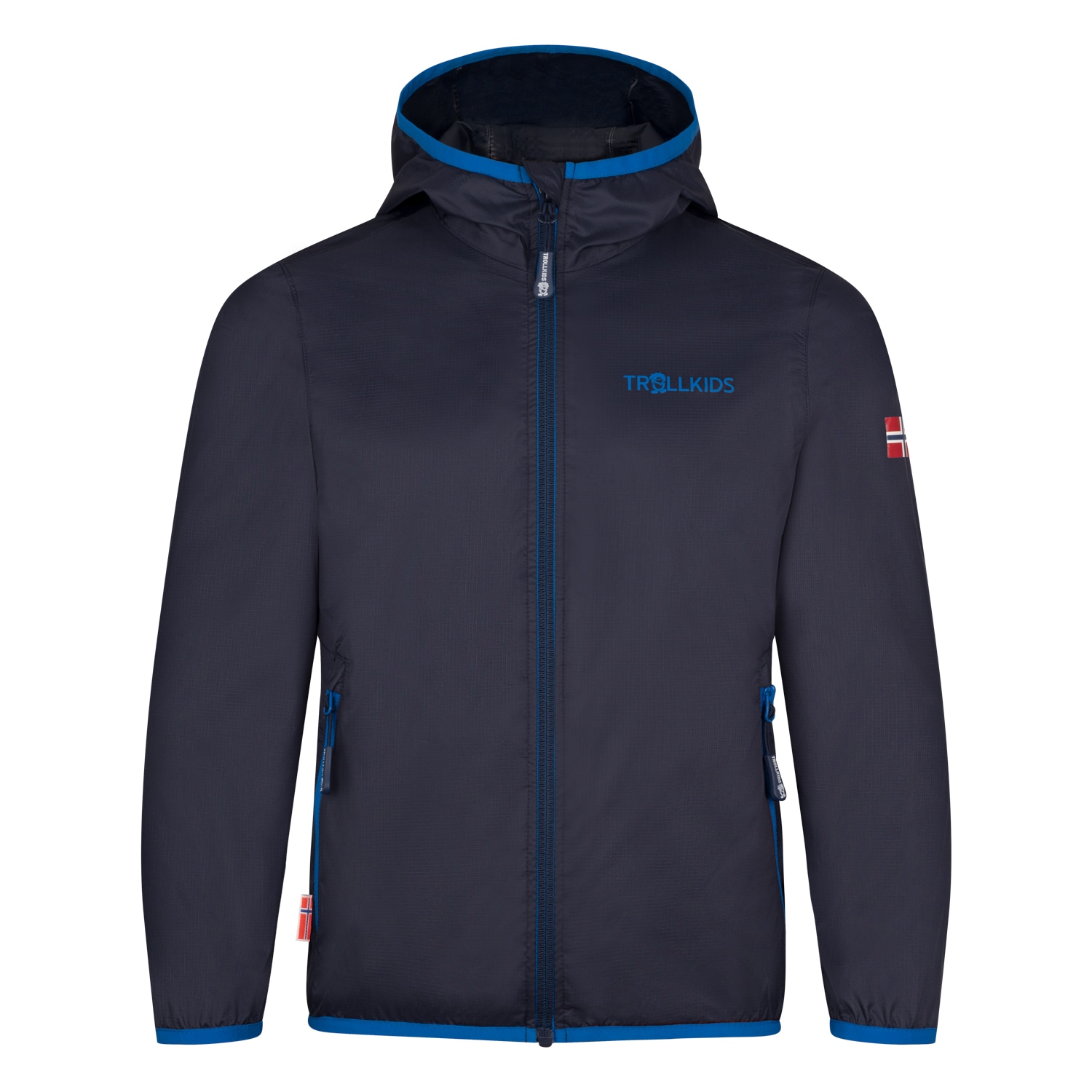 TROLLKIDS Regenjacke »KIDS TROLLTUNGA JACKET« mit Kapuze für Kinder und Jugendliche, wasserdicht, leichtes Material