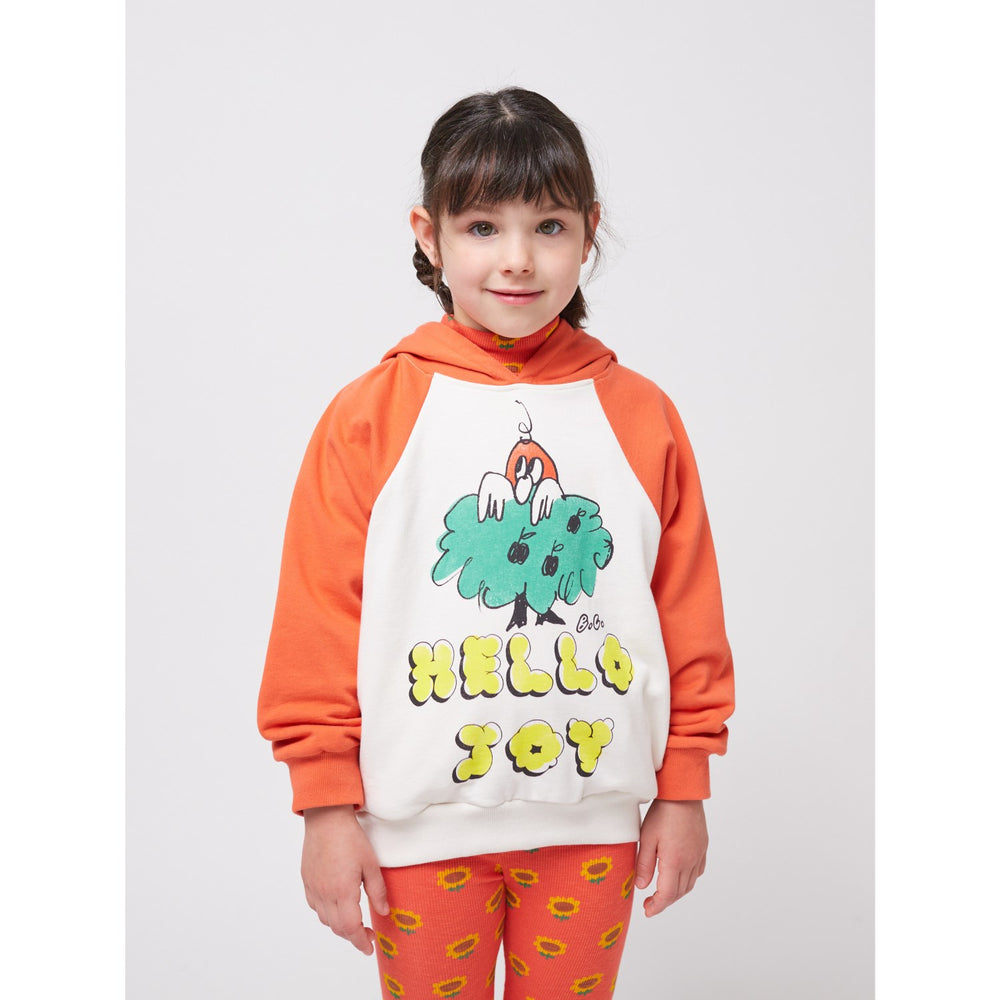 Køb Bobo Choses Multicolor Hello Joy Ranglan Ærmer Hættetrøje