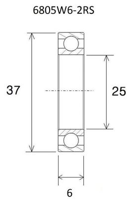 Roulement de pédalier céramique - Blackbearing - campagnolo ultra torque