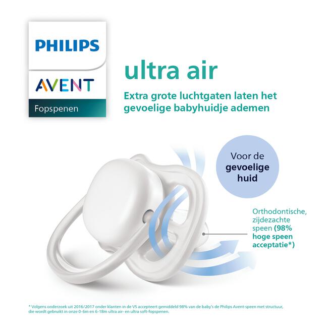 Philips Avent Soother Air 6-18M GIRL X2