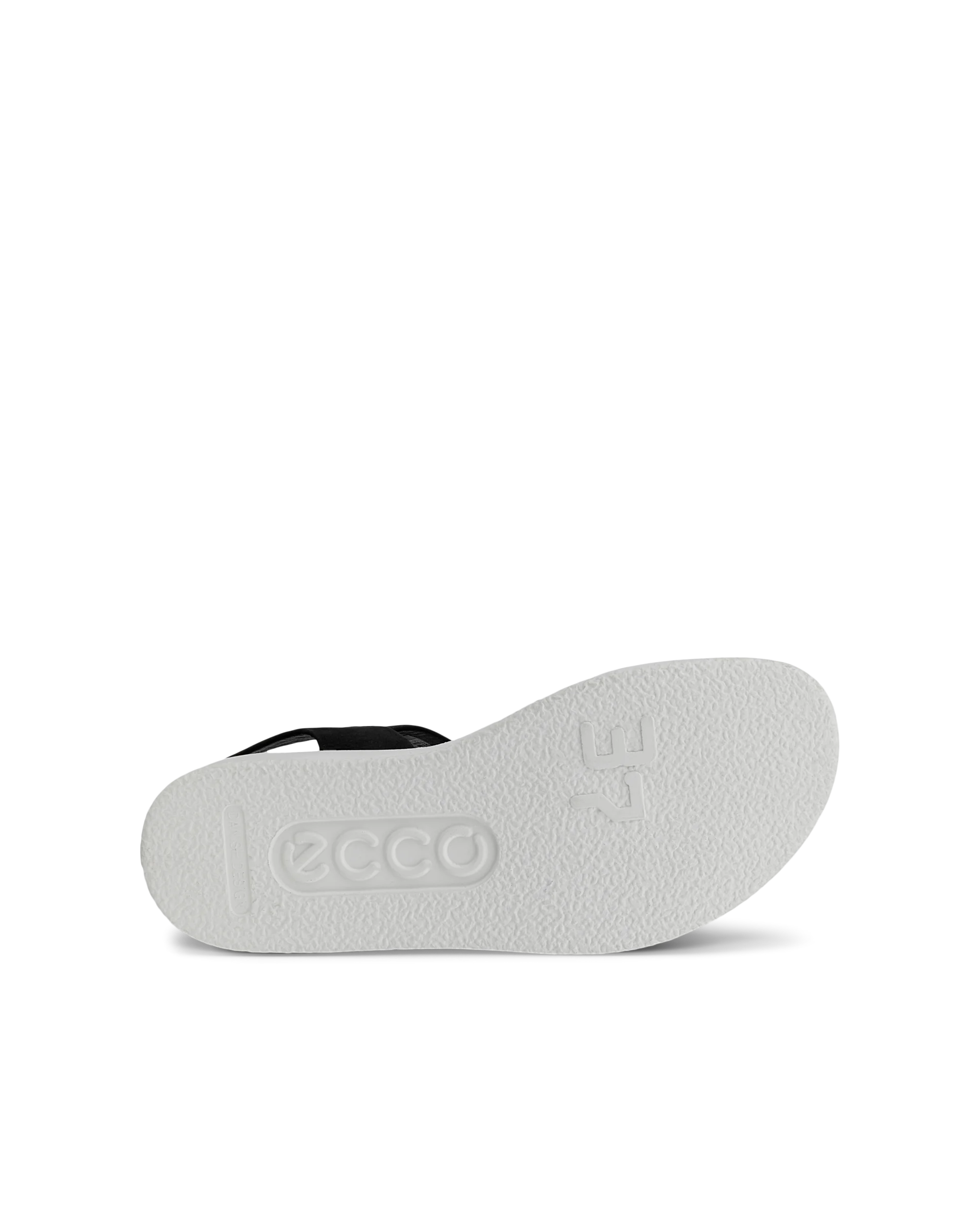 ECCO FLOWT W Damen Flache Nubuksandale Schwarz