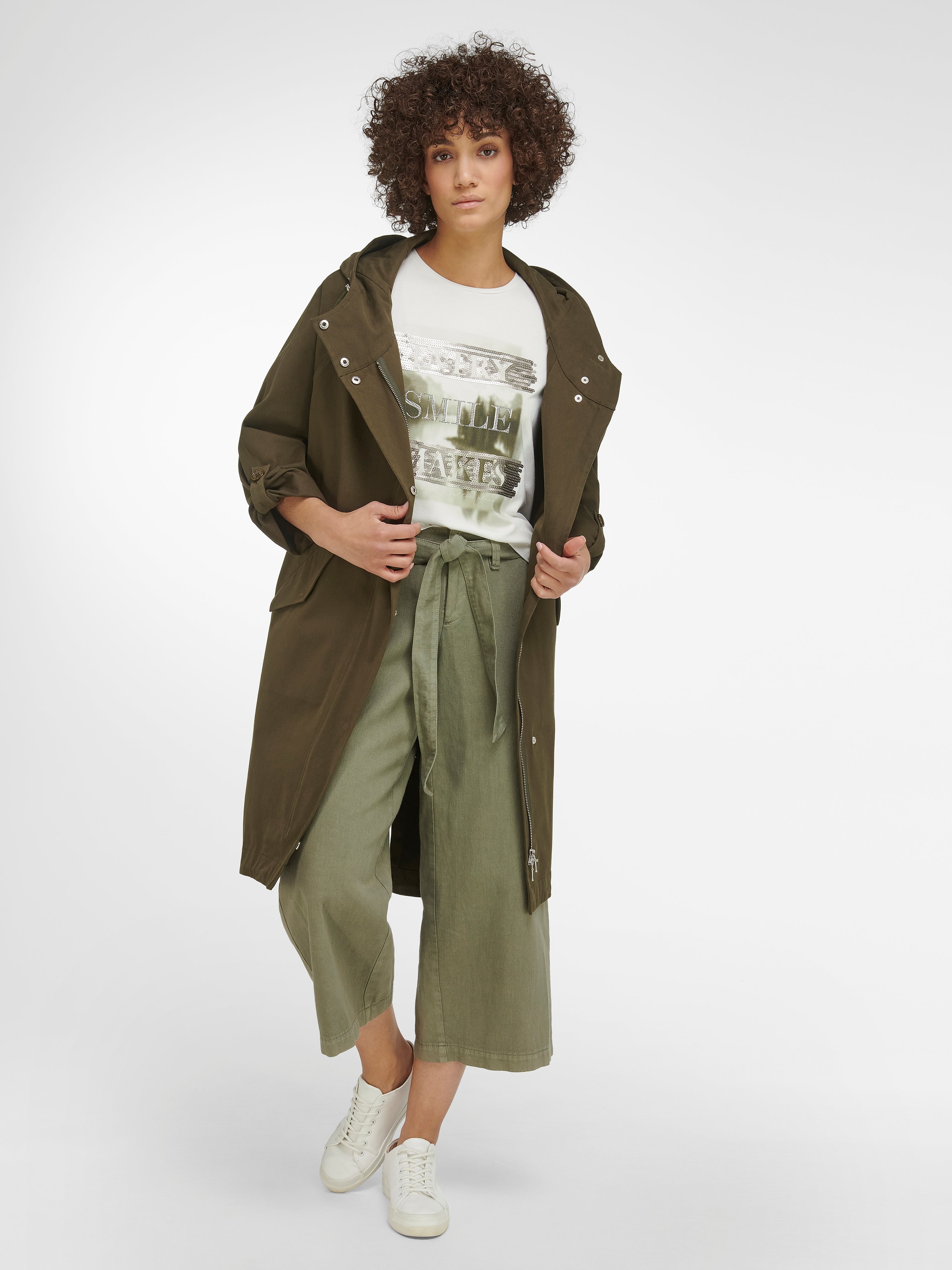 Rundhals-Shirt mit 3/4-Arm