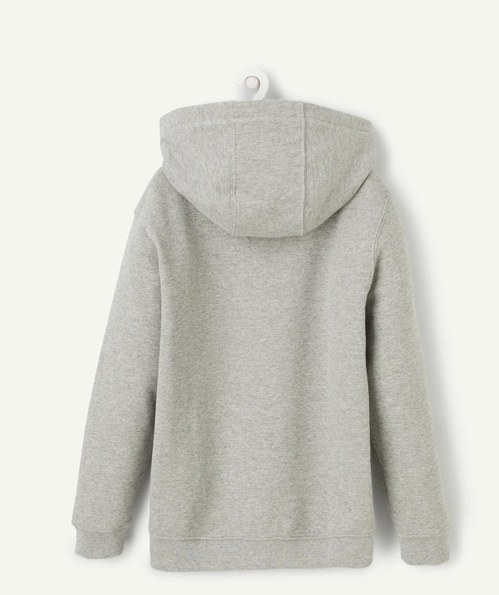 VANSSWEAT ZIPPÉ GARÇON GRIS CLASSIC AVEC LOGO