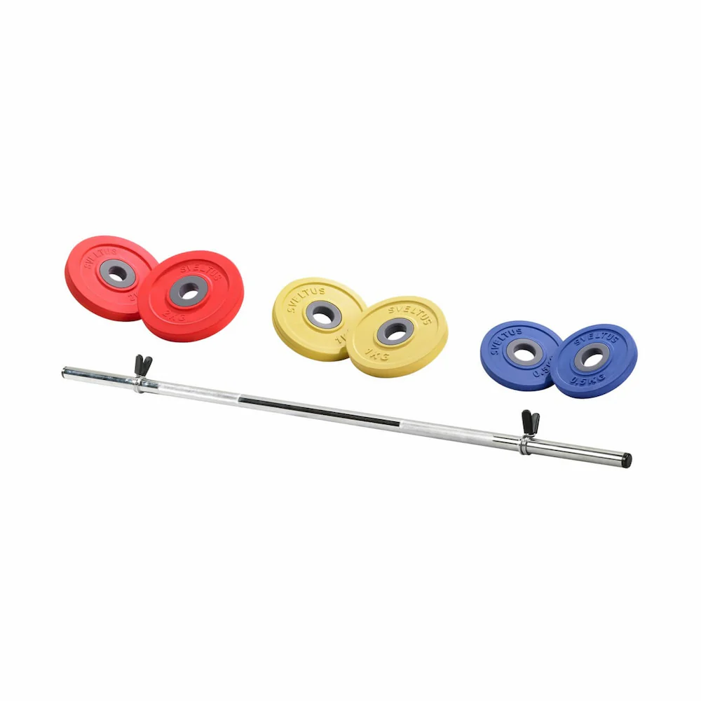SVELTUS Kit FIT'US 8 Kg : Barre et Poids