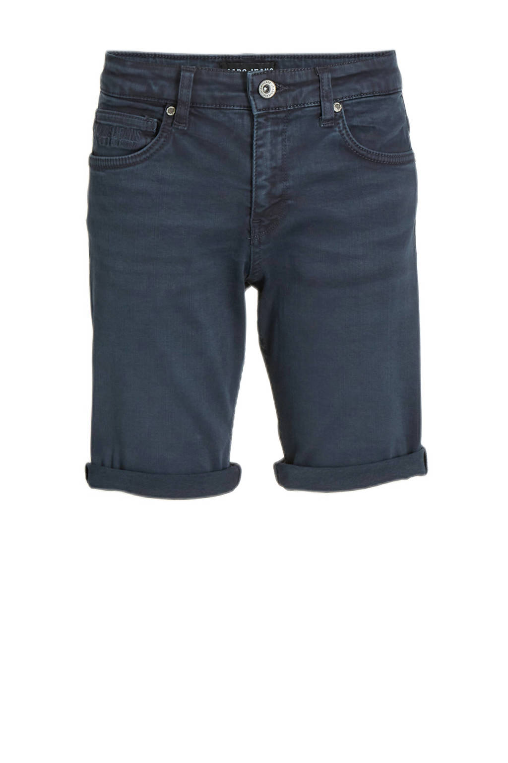 Cars slim fit short BLACKER donkerblauw