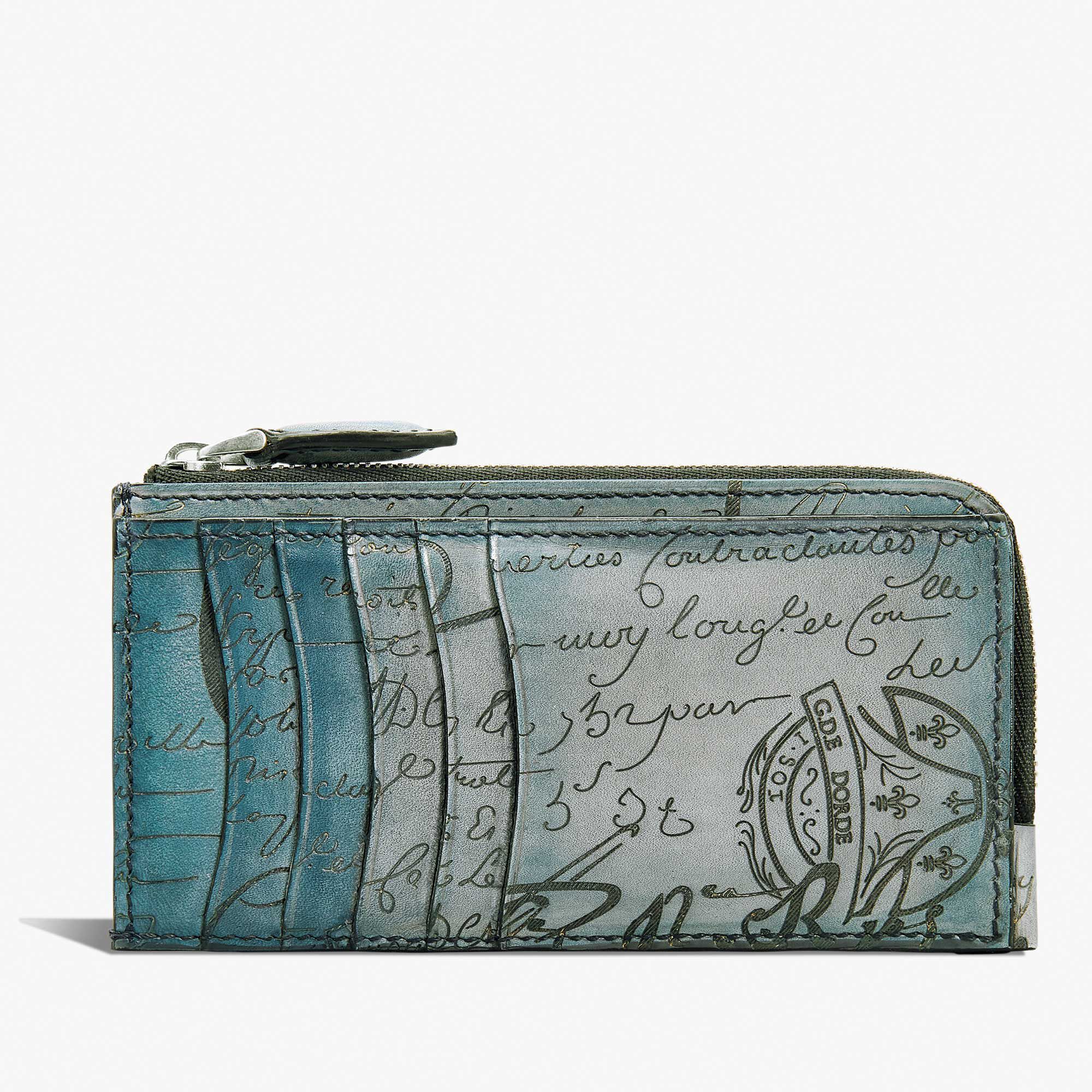 Porte-Cartes Zippe Long Koa Maxi En Cuir Scritto