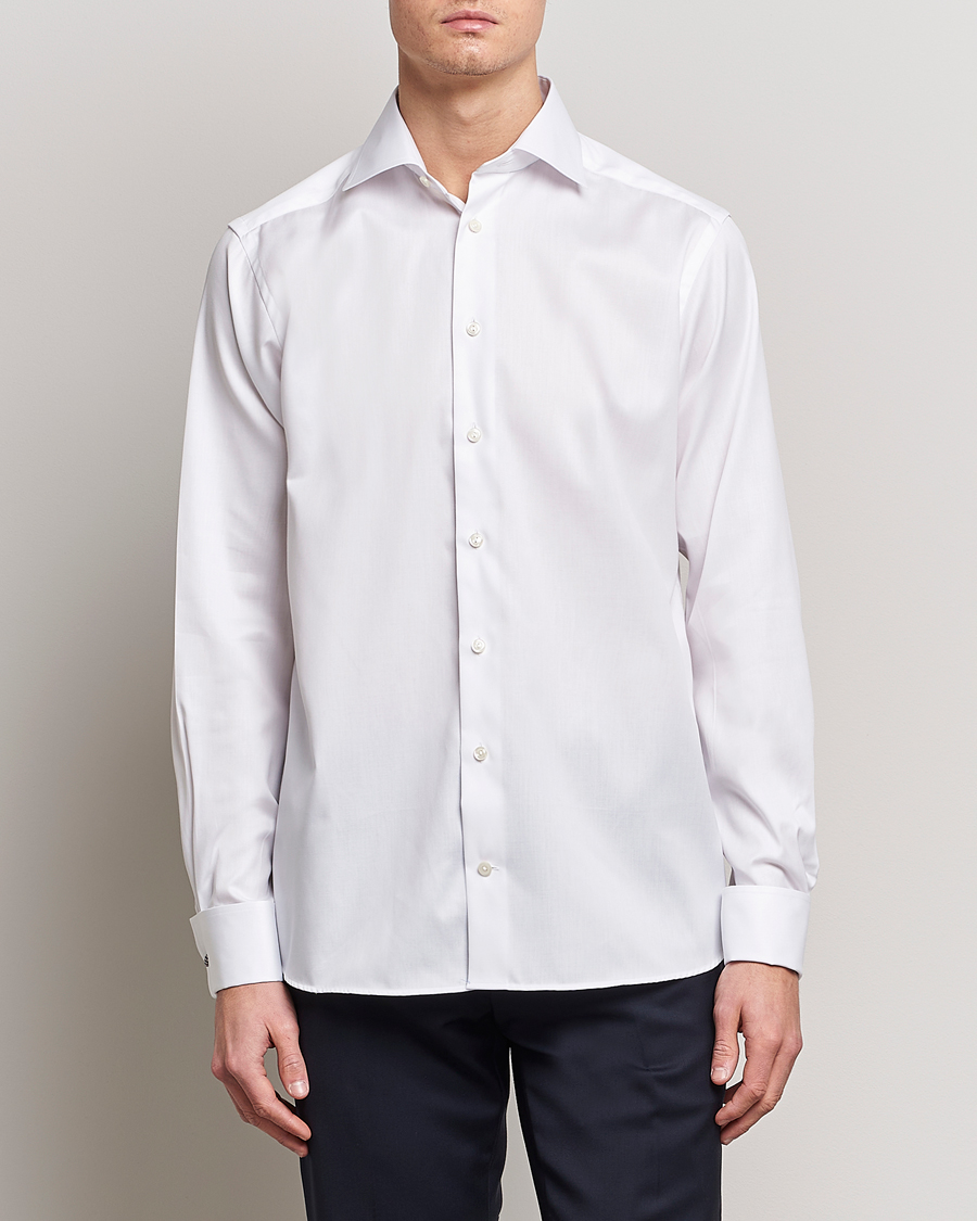 Eton Contemporary Fit Shirt Double Cuff White