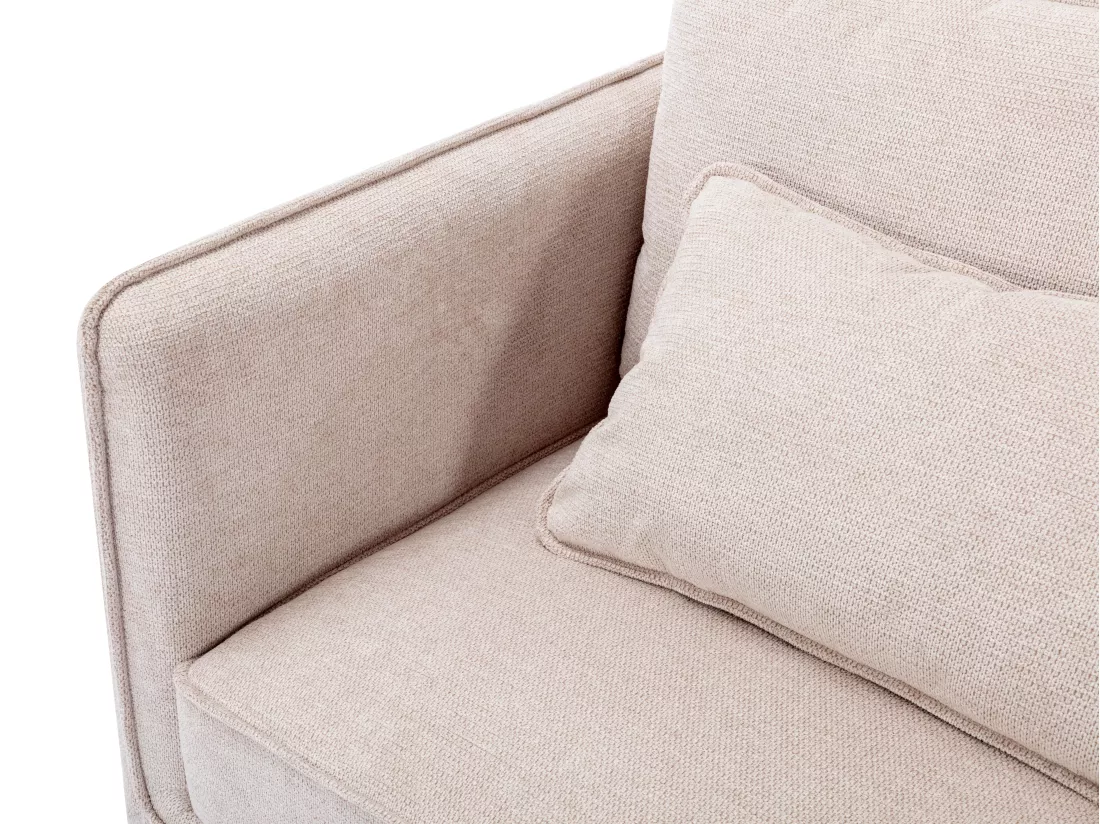 Canapé 3 places en tissu beige TORMELDA