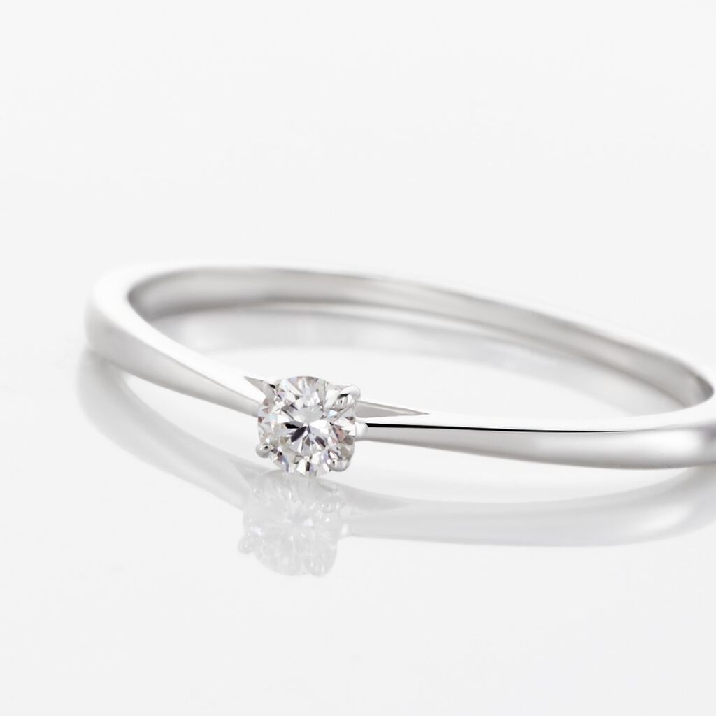 Bague Solitaire Aphrodite Or Blanc Diamant