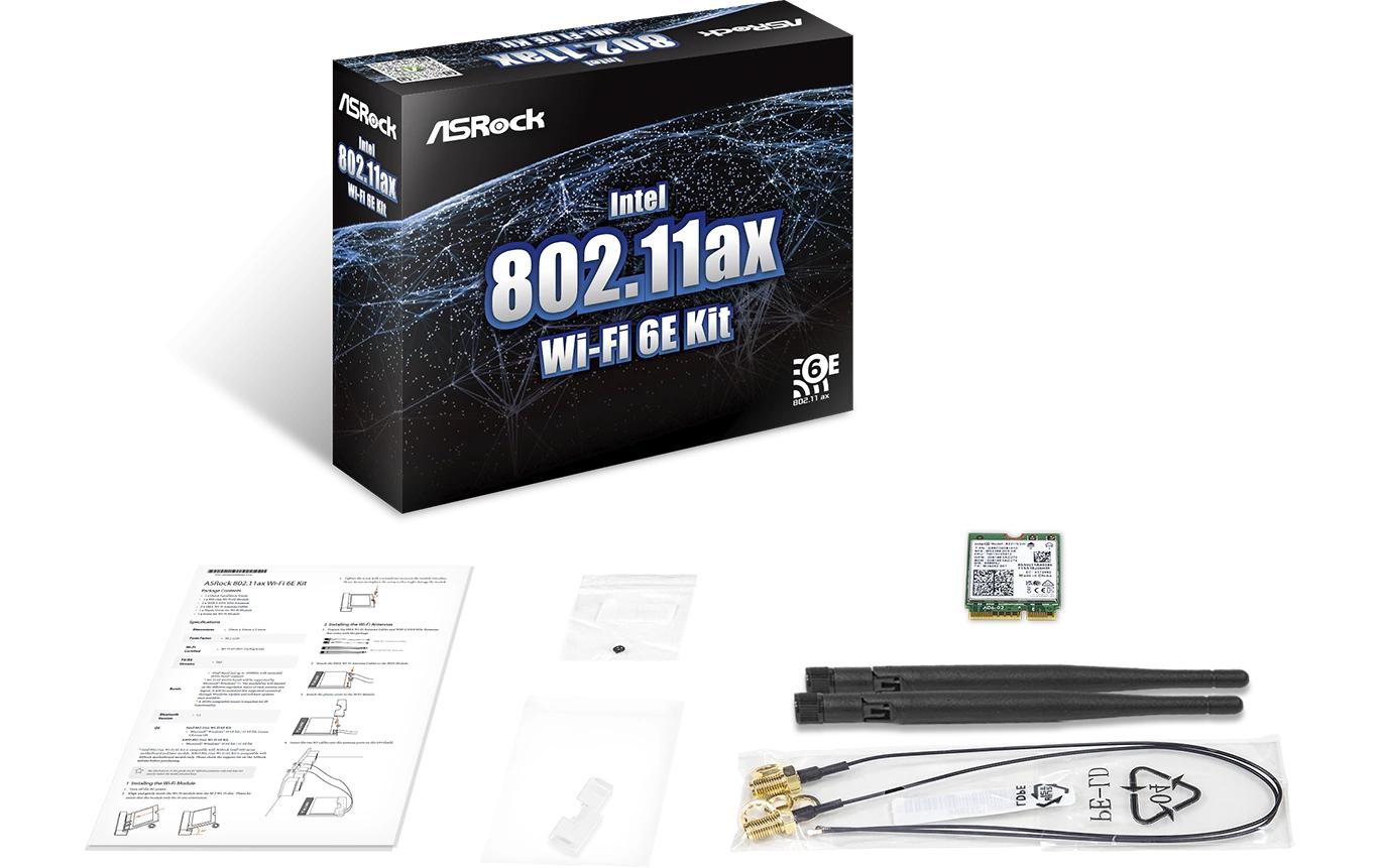 WLAN-AX PCIe Adapter Intel 802.11ax Wi-Fi 6E KitDual-Band WLAN mit Bluetooth 5.3 für optimale Verbindung