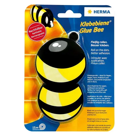 HERMA Klebespender in Bienenoptik, ablösbar, 15m