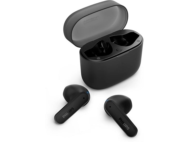 Philips True Wireless In-Ear-Kopfhörer TAT2139BK/00 Schwarz Drahtlose In-Ear-Bluetooth-Kopfhörer mit langer Akkulaufzeit und dynamischem Klang
