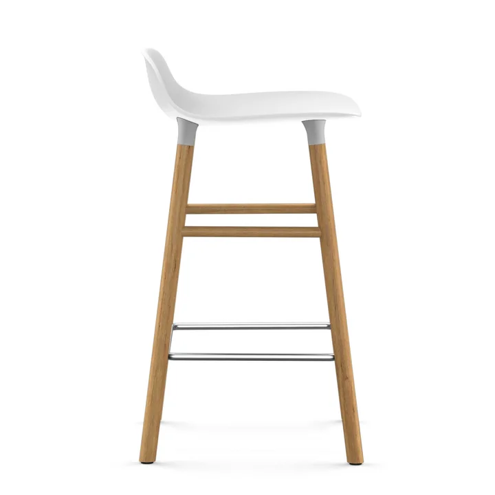 Normann Copenhagen - Form Barhocker 65 cm, Gestell Walnuss / schwarz