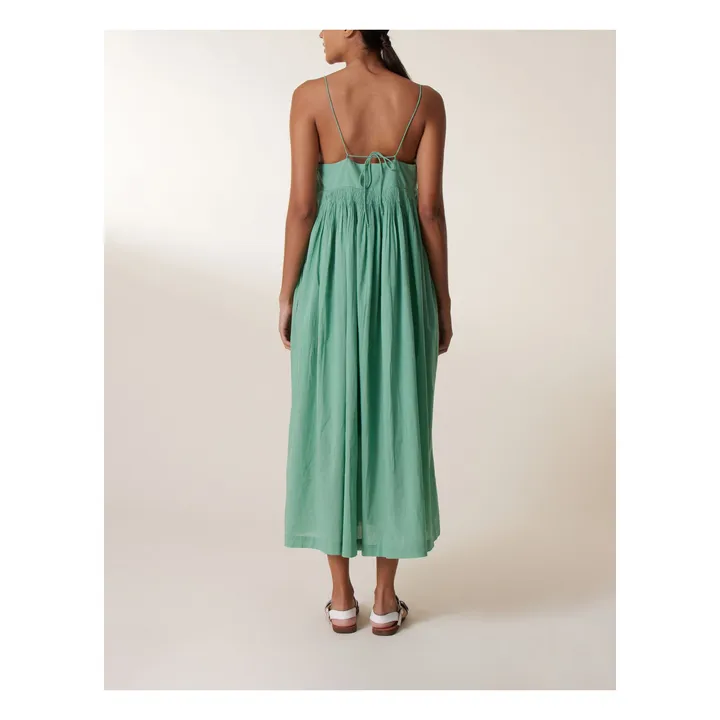 Leon & Harper Robe Raptor Coton Bio | Vert céladon