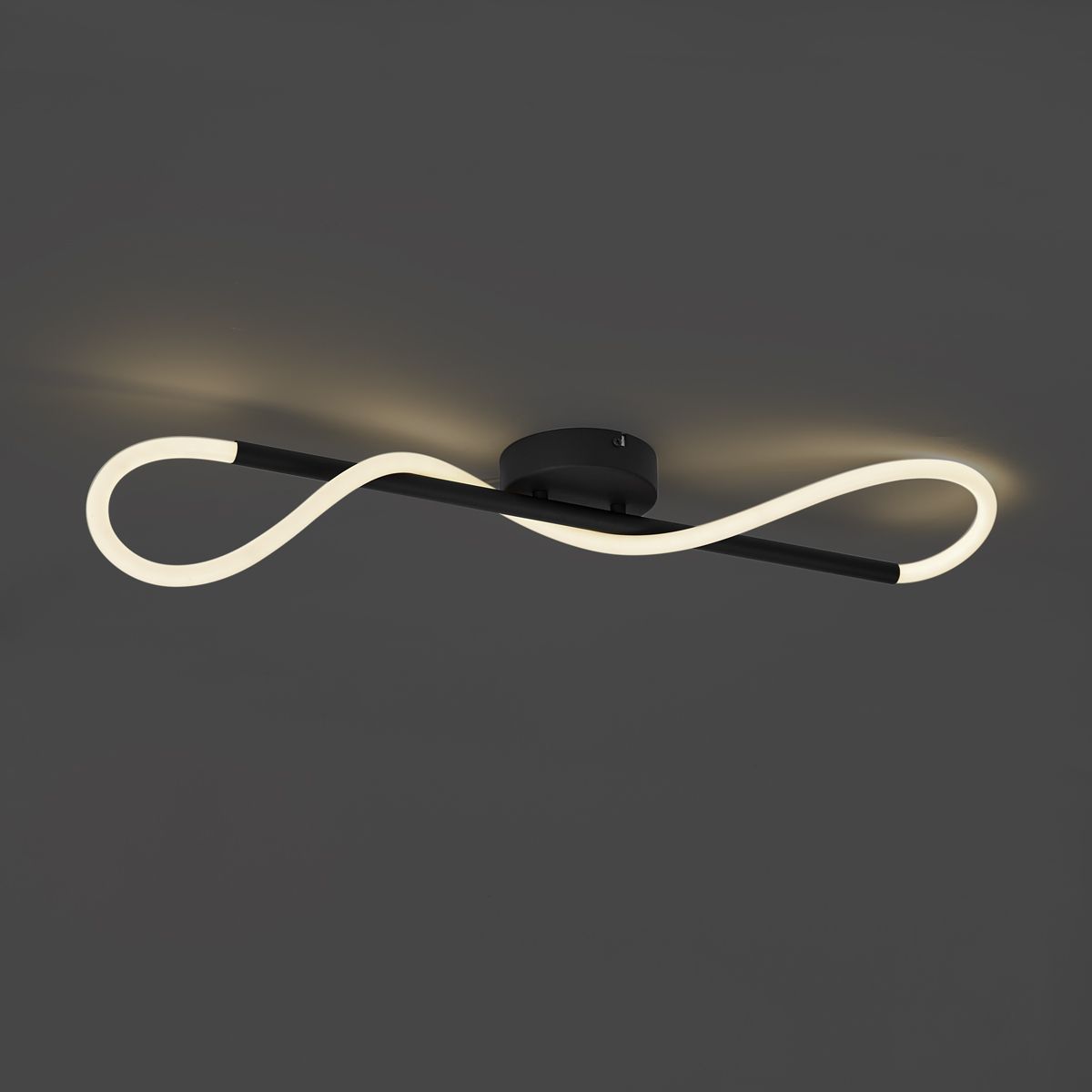 Moderne plafondlamp zwart incl. LED 3-staps dimbaar - Keri