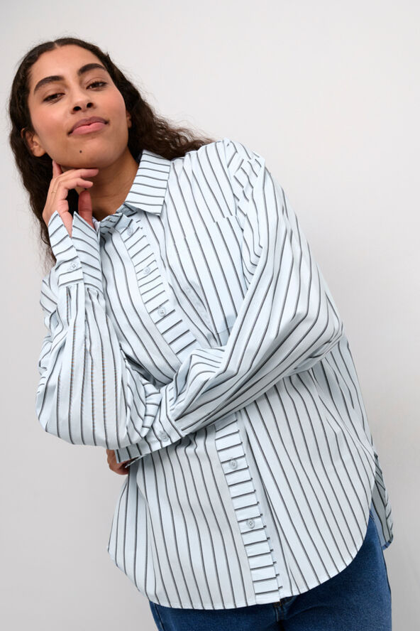 Kaffe KAjerrie Shirt Celestial blue/dark stripe