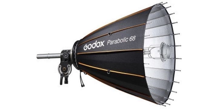 Godox Parabolreflektor 68 Parabolische 68 cm Softbox mit 24 Stäben und Fokussiersystem