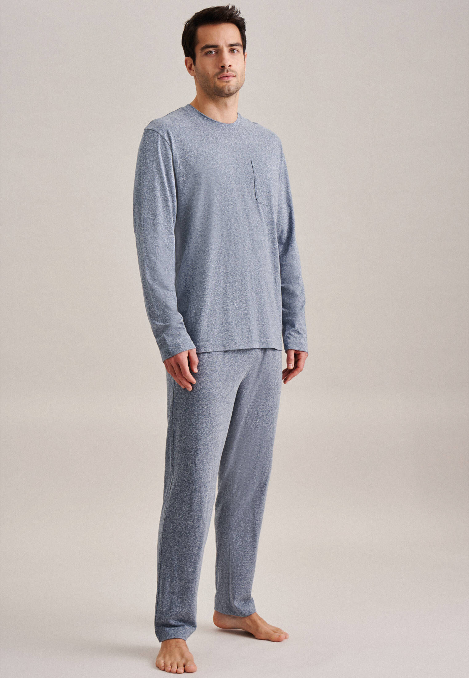 Seidensticker| Herren Pyjamahose Schwarze Rose