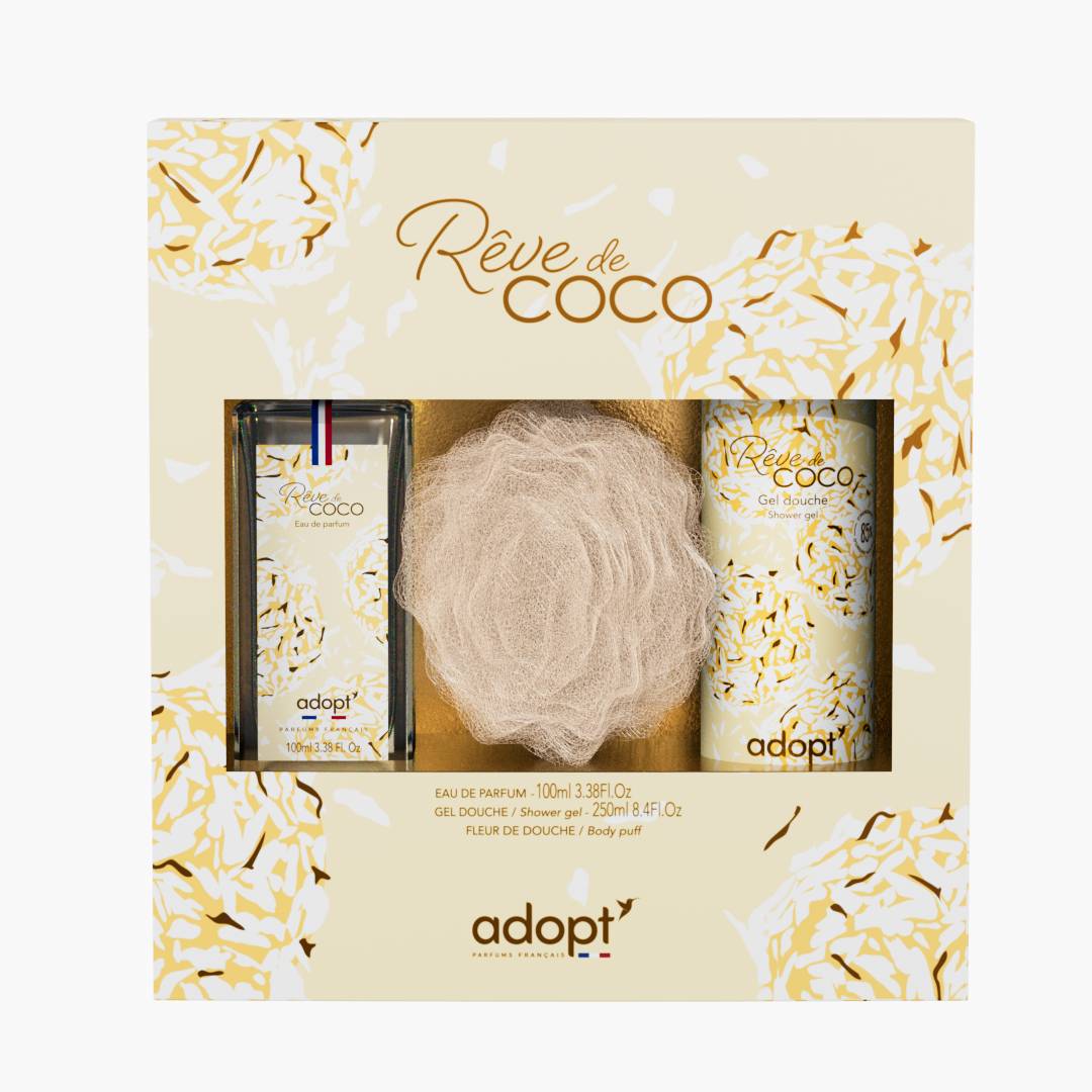 Rêve de coco Gel douche 250 ml + fleur de bain