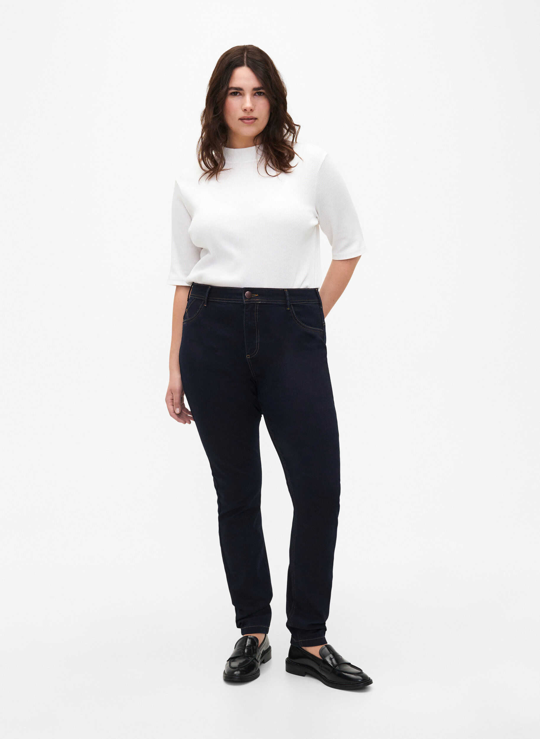 Super slim Amy jeans med høj talje
