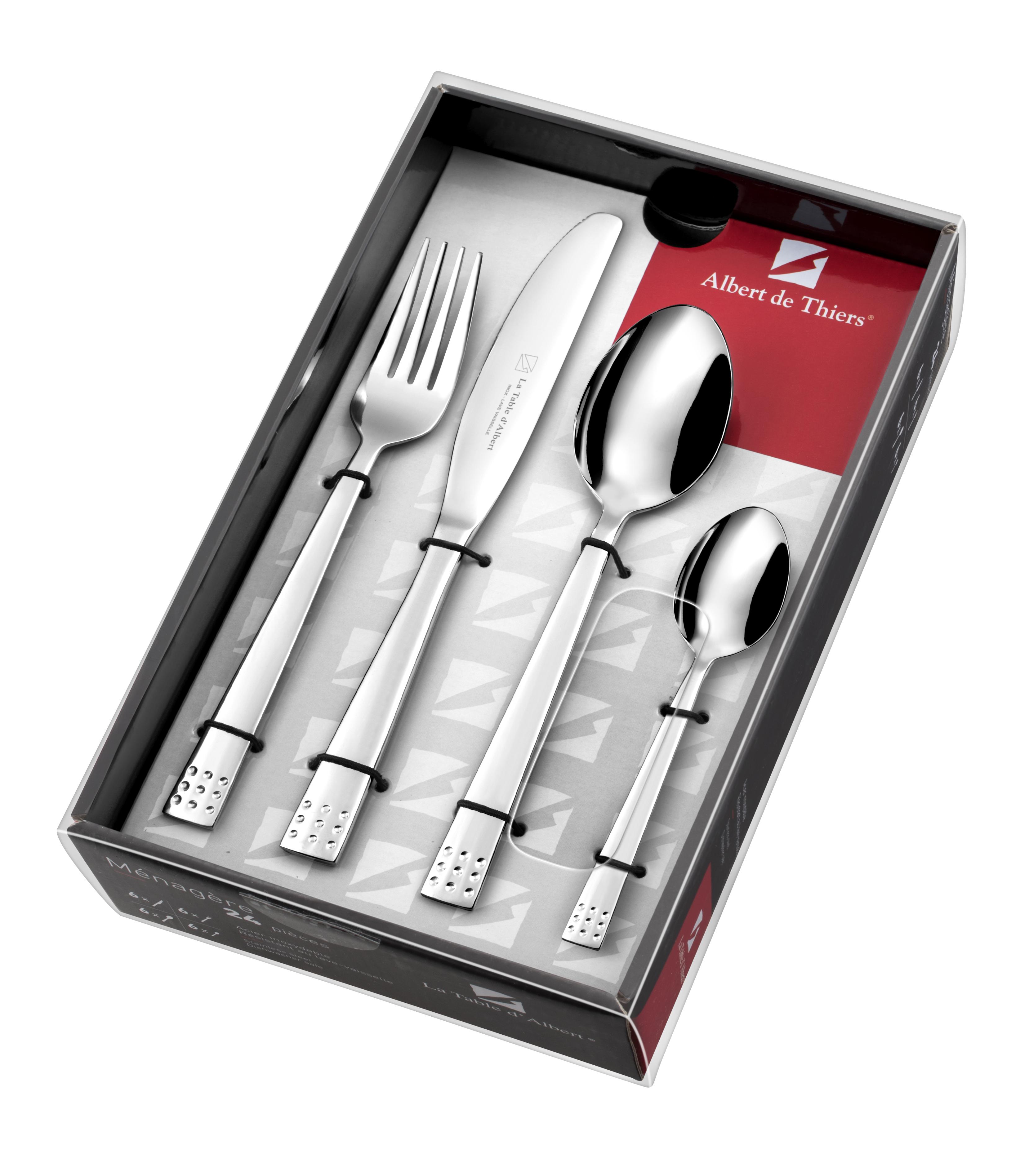 CELIA MENAGERE 24 PIECES INOX