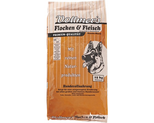 Droog hondenvoer, Vollmers Flakes & Meat 15 kg
