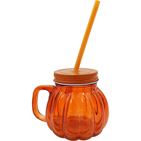 Glas med sugerør