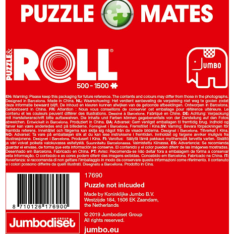 Jumbo filtmåtte til puslespil