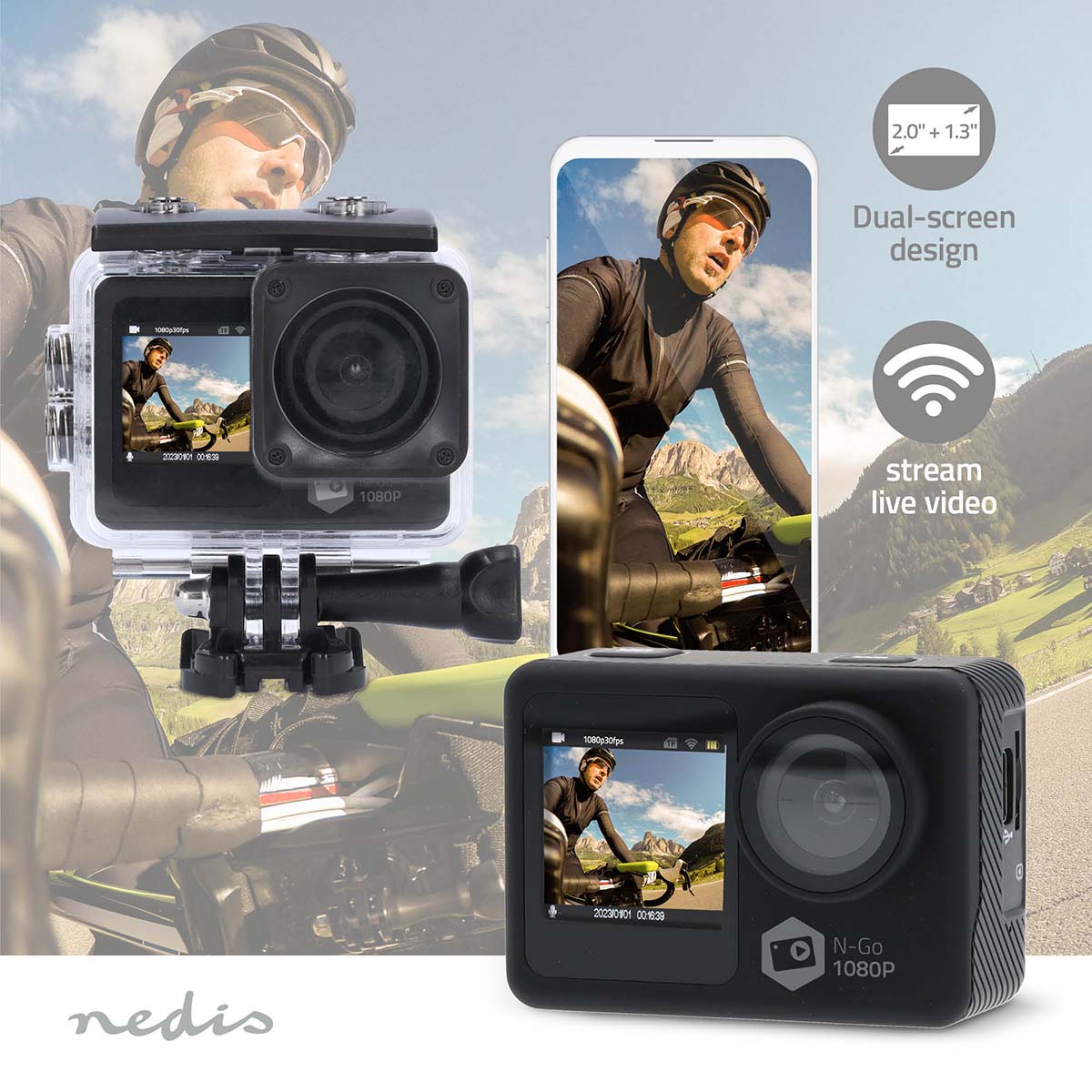 Nedis ACAM31BK Action Cam