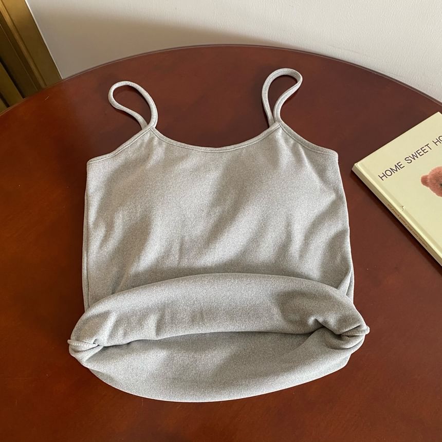 Edise - Effen gewatteerde gebreide crop top