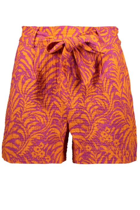 Geisha oranje dames korte broek