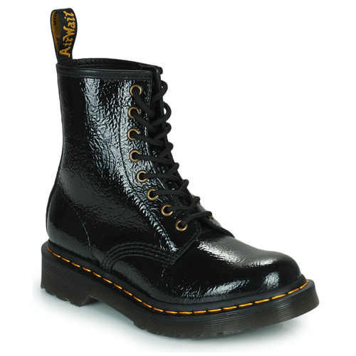 Dr. Martens - 1460 DISTRESSED PATENT - Noir