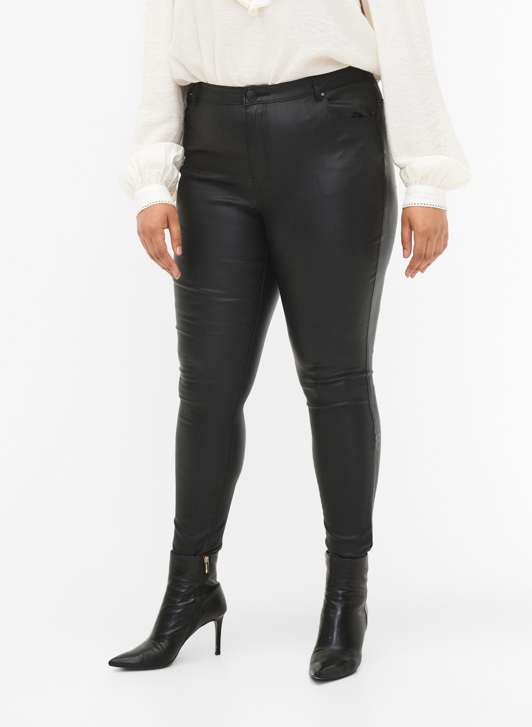 Coated Amy jeans