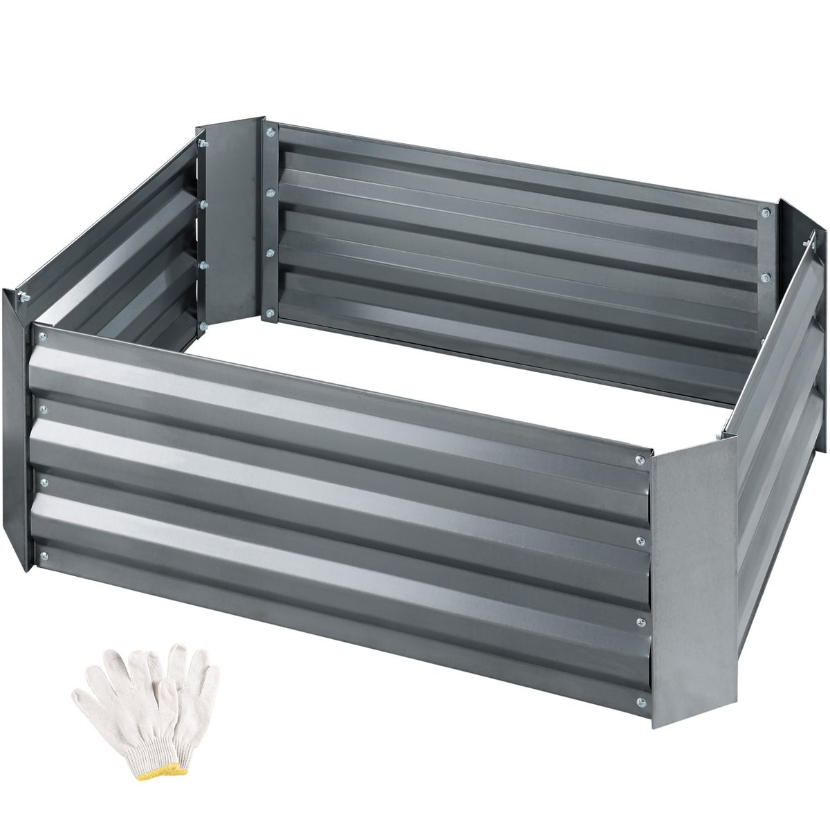 Verhoogd tuinbed tectake Valeriana van gegalvaniseerd staal 80 x 60 x 30 cm