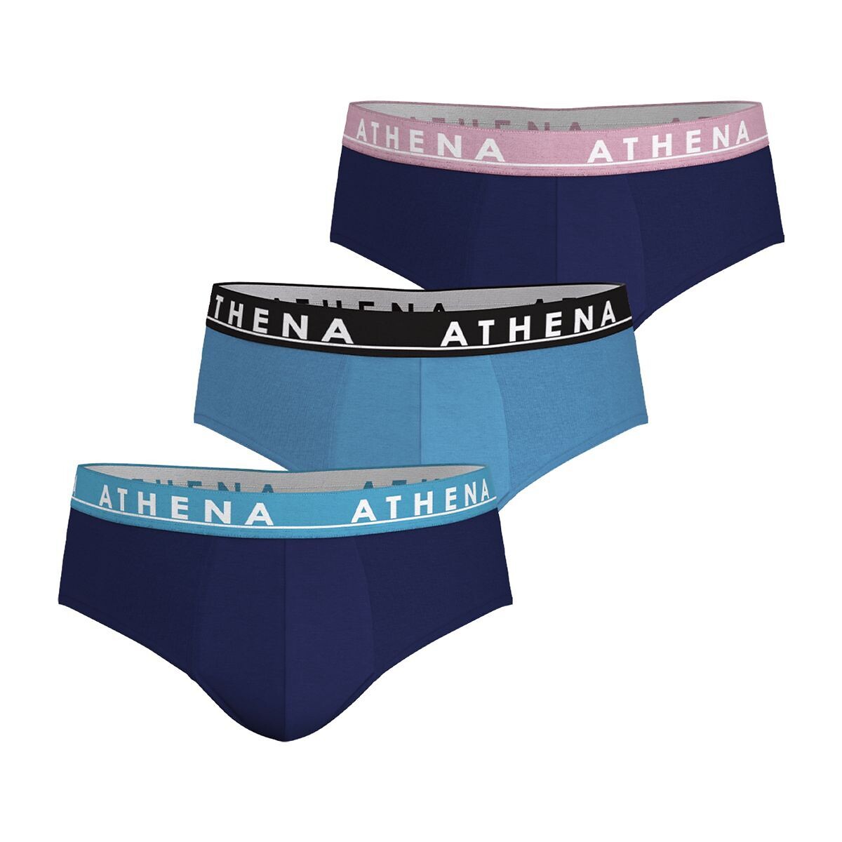 ATHENA<br>Conjunto de 3 cuecas em puro algodão TONIC
