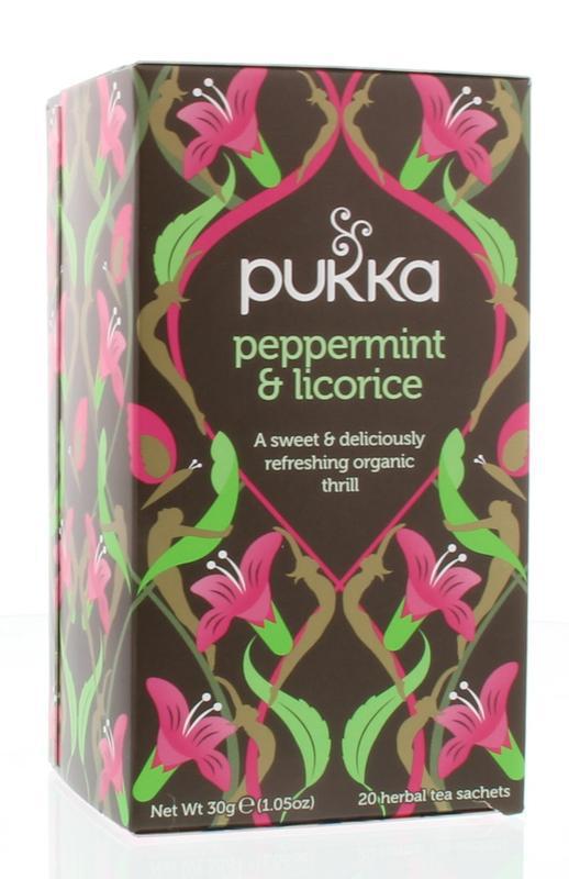 Pukka Thee Peppermint Licorice 20 zakjes