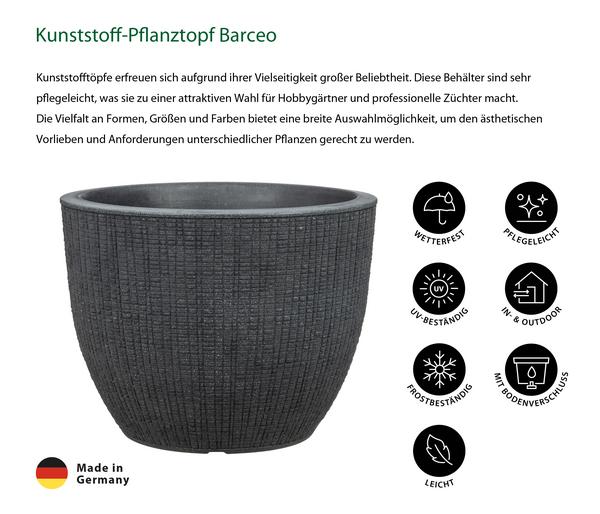 Scheurich Kunststoff-Topf Barceo, rund