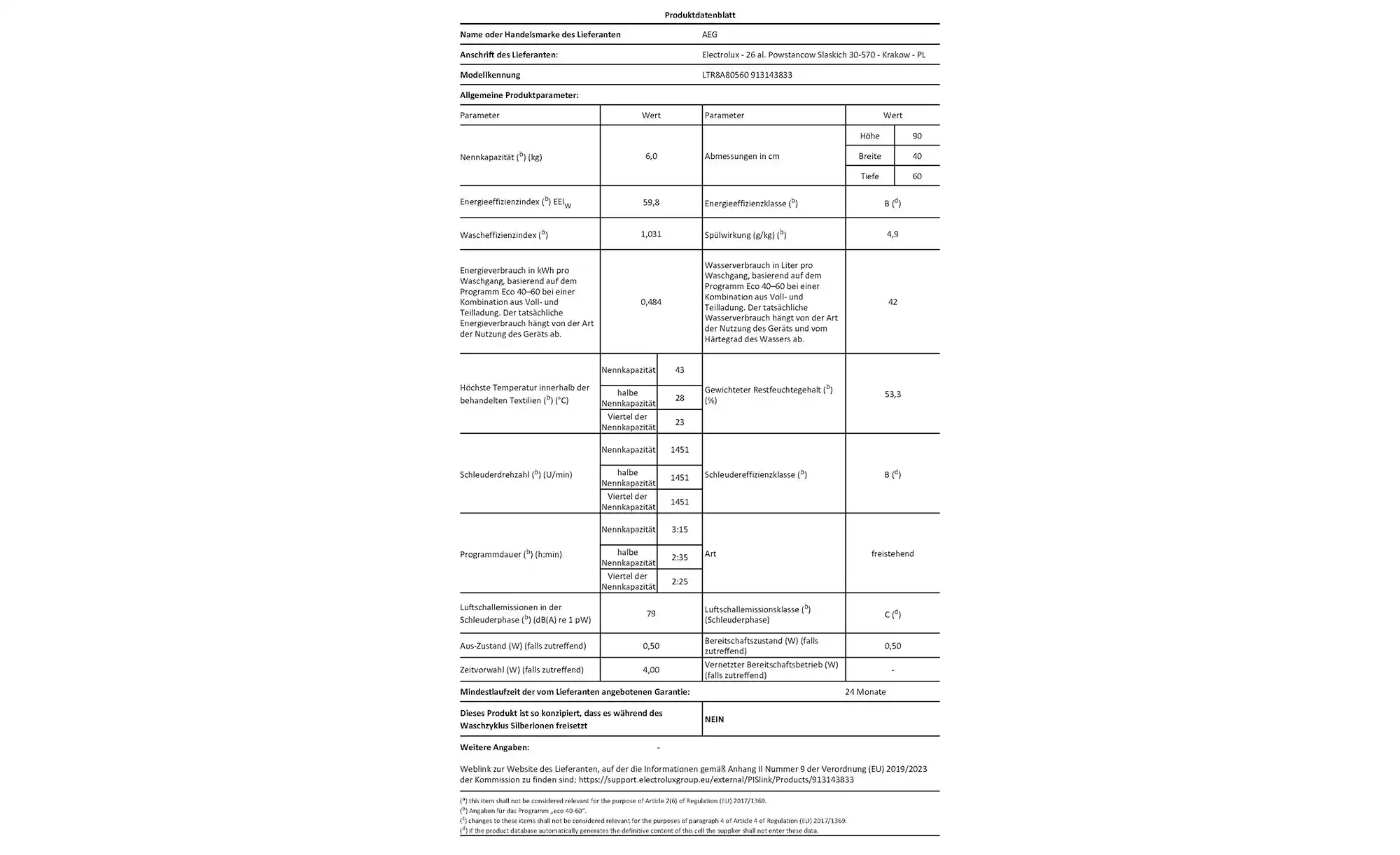 AEG Toplader LTR8A80560